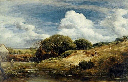 Collins's Farm, North End, Hampstead, London, 1831, John Linnell