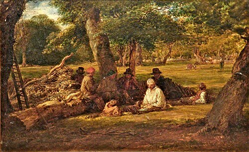 Woodcutters' Repast, 1831, John Linnell