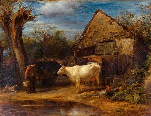 The Cow Yard, 1831, John Linnell