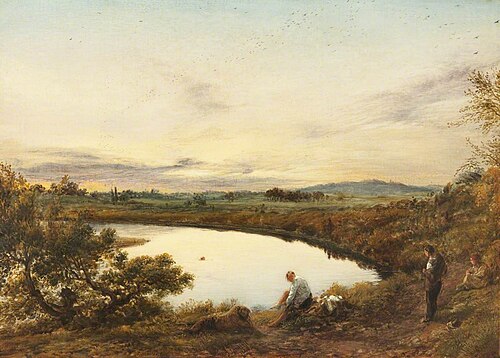 Summer Evening, Boys Bathing, 1849, John Linnell