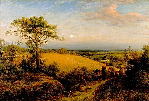 The Harvest Moon, 1855, John Linnell