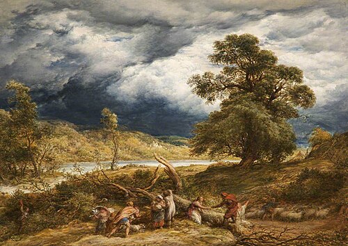 Rising of the River, 1857, John Linnell