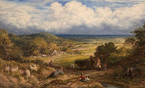 A Surrey Landscape, 1858, John Linnell