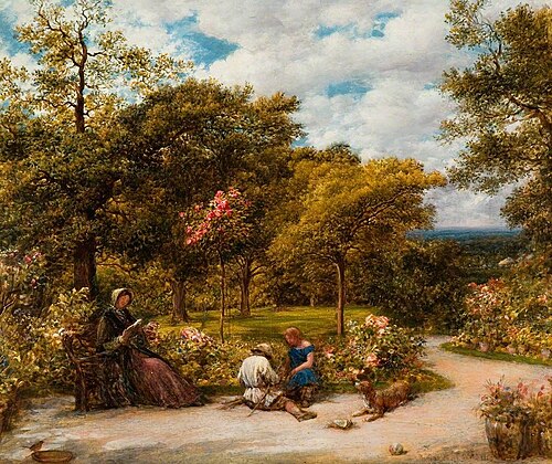 My Garden at Redhill, 1859, John Linnell