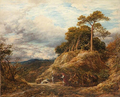 The Disobedient Prophet (1 Kings, Chapter 13), 1859, John Linnell