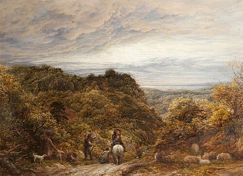The Traveller's Rest, 1869, John Linnell
