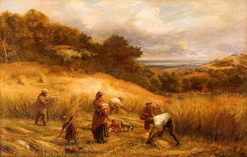 Landscape with Harvesters, 1870, John Linnell