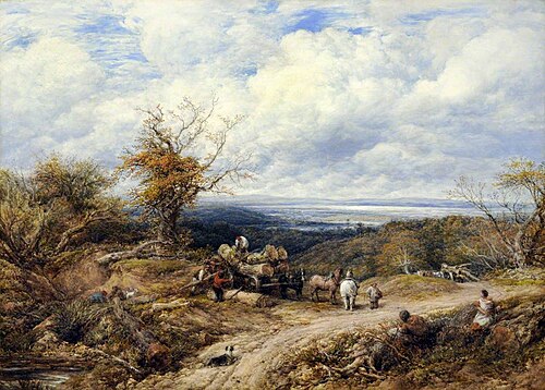 The Timber Wagon, 1871, John Linnell