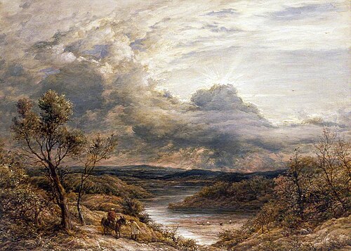 Sun behind Clouds, 1874, John Linnell