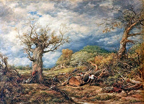 The Woodcutters, 1876, John Linnell