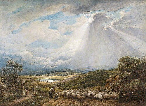 Driving the Flock, 1877, John Linnell