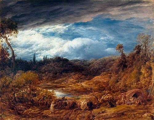 Landscape, Driving Cattle, , John Linnell