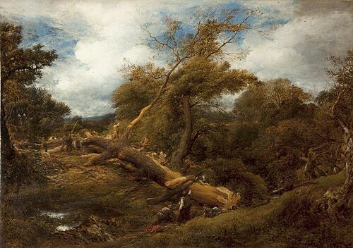 The Fallen Monarch of the Forest, 1865, John Linnell