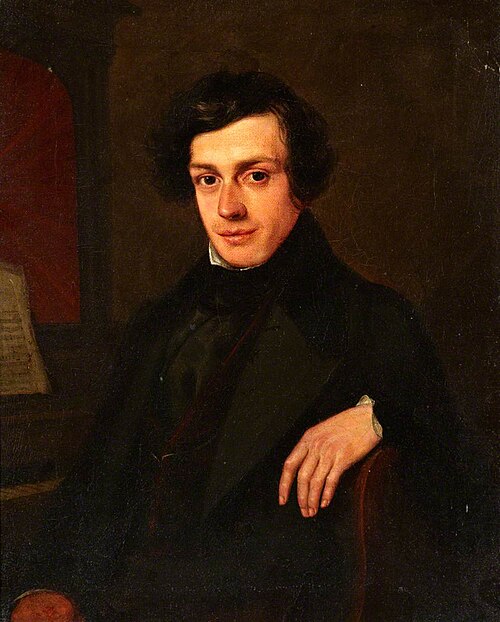 Portrait of a Young Man aside a Piano, 1820, John Linnell