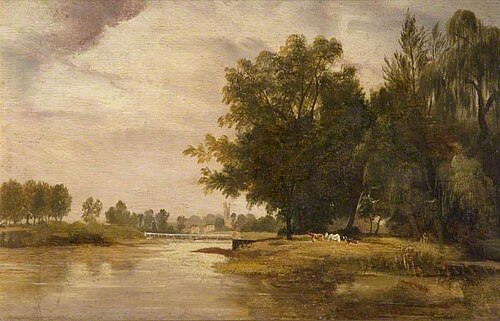 On the Thames, , John Linnell