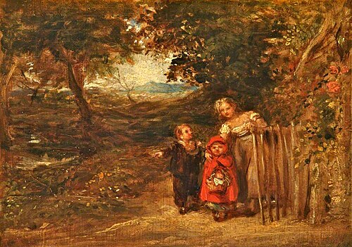 At the Cottage Gate, , John Linnell