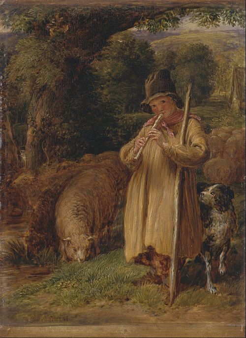 Shepherd Boy Playing a Flute, 1831, John Linnell