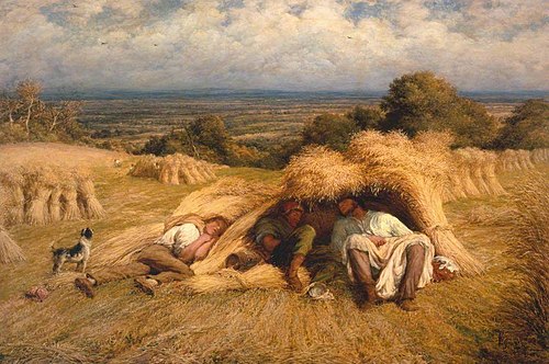 Reapers, Noonday Rest, 1865, John Linnell