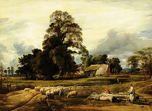 Kingsley Village, near Thame, Oxon., 1826, John Linnell