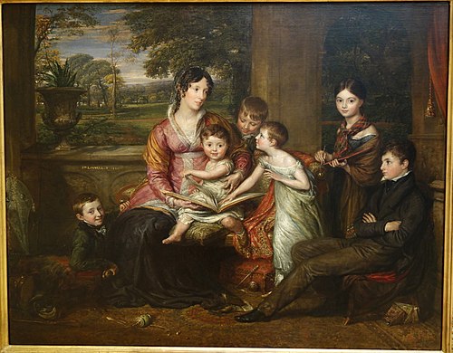 Lady Torrens and her Family, 1820, John Linnell