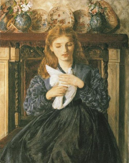 The Wounded Dove, 1866, Rebecca Solomon