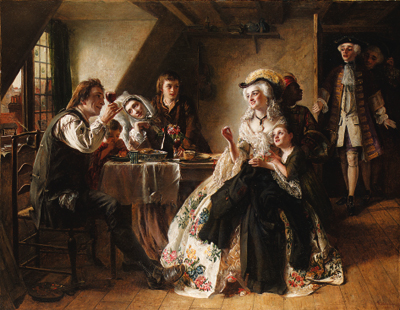 Peg Woffington's Visit to Triplet, 1860, Rebecca Solomon