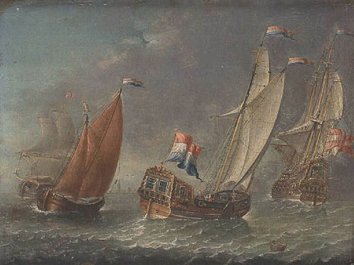 Sea Battle, 1800, Hendrik Lofvers