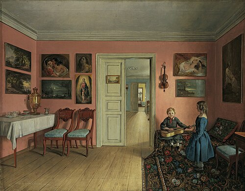 Les Salles de la propriété d'Ivan Khroutsky, 1855, Ivan Khroutski