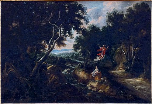 Agar dans le désert, 1700, Jan Coxie