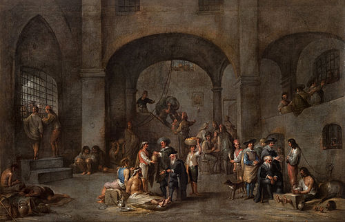 Visiting the prisoners, 1640, Cornelis de Wael