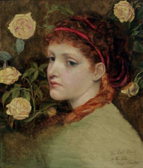 Study of a Head, 1877, Emma Sandys