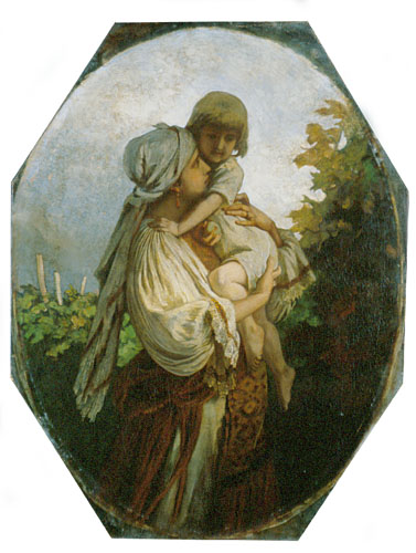 Blissful Mother, 1870, Bertalan Székely