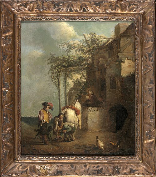 At the farrier's, 1872, Adrien de Braekeleer