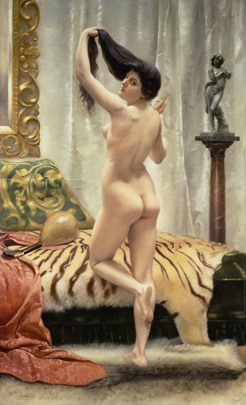 Devant un miroir, 1887, Robert Wiedemann Browning