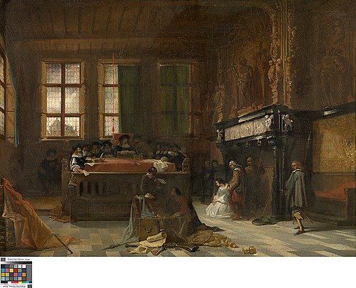 L'Audience du tribunal, 1813, Edouard Wallays