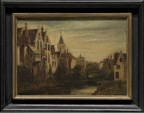 De Pottenmakersstraat in Brugge, 1813, Edouard Wallays