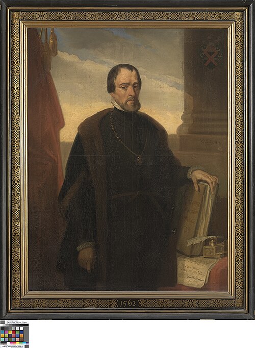 Portret van Cornelis Van Baesdorp, burgemeester van Brugge, 1839, Edouard Wallays