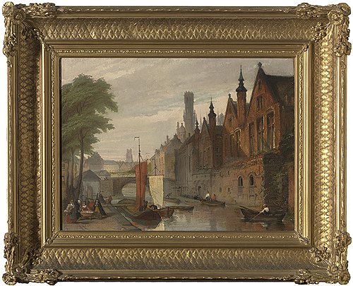 Het Brugse Vrije vanop de Steenhouwersdijk, 1813, Edouard Wallays
