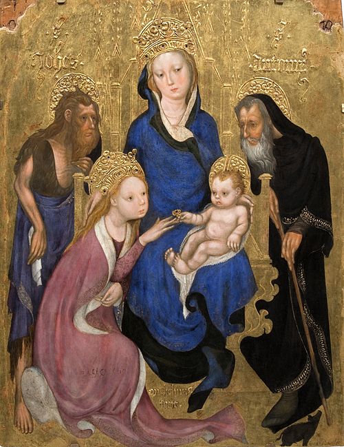 Mariage mystique de sainte Catherine, 1420, Michelino da Besozzo