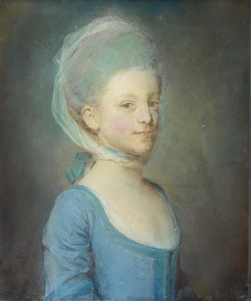 Portrait of a young woman wearing a kerchief of striped gauze, 1770, Jean-Baptiste Perronneau