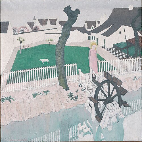 The garden of St Agnes, 1911, Gustave Van de Woestijne