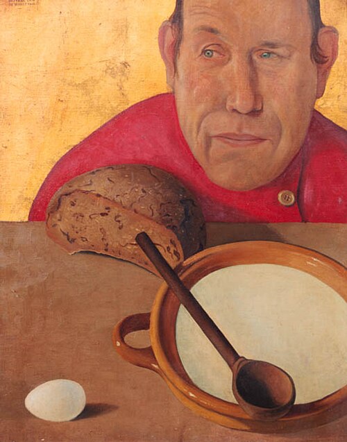 The porridge eater, 1911, Gustave Van de Woestijne
