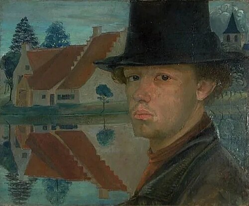 Self-portrait, 1900, Gustave Van de Woestijne