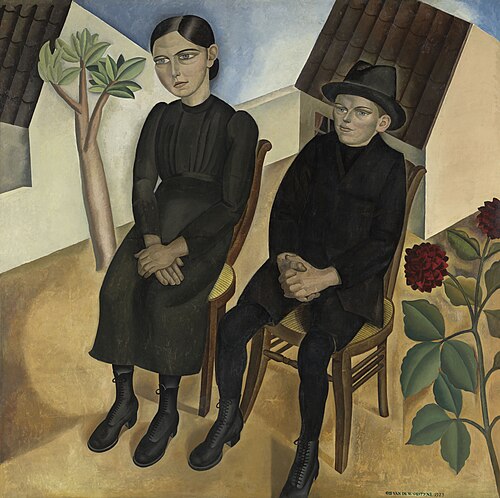 Gaston et sa soeur, 1923, Gustave Van de Woestijne