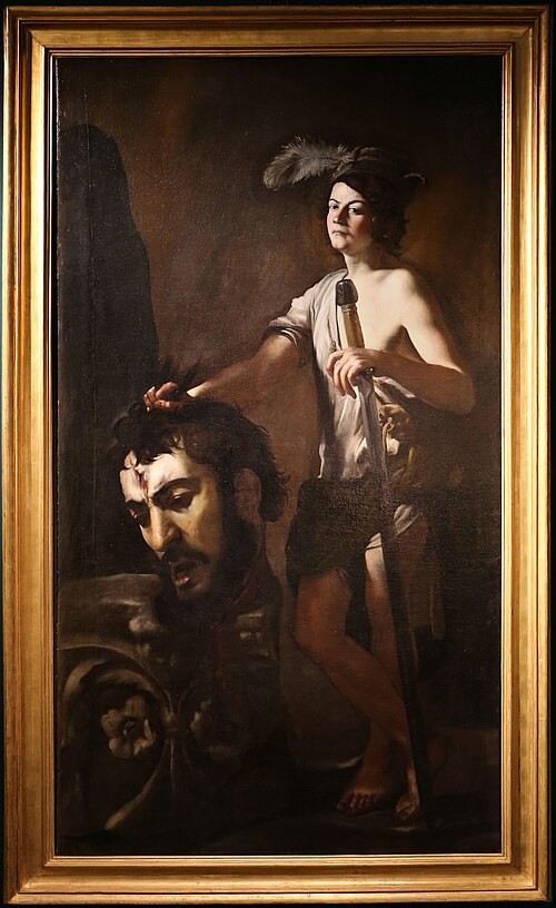 David with Goliath's head, 1612, Battistello Caracciolo