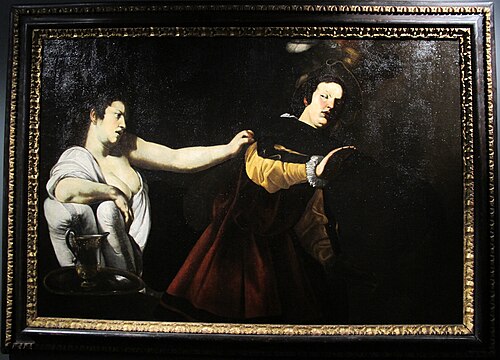 Potiphar's Wife Grabbing Joseph, , Battistello Caracciolo