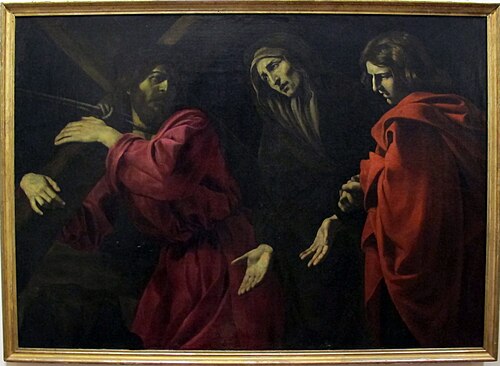 Jesus Christ bearing the Cross, 1620, Battistello Caracciolo