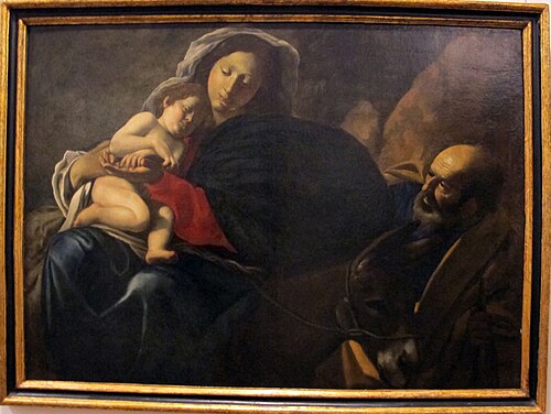 La fuite en Egypte, 1625, Battistello Caracciolo