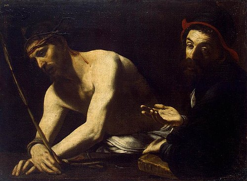 Christ and Caiaphas, 1615, Battistello Caracciolo