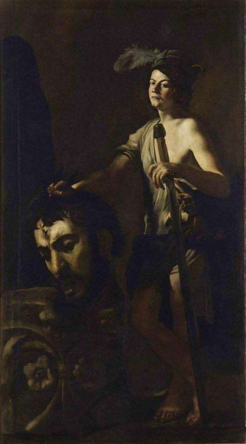 David with Goliath's Head, 1612, Battistello Caracciolo